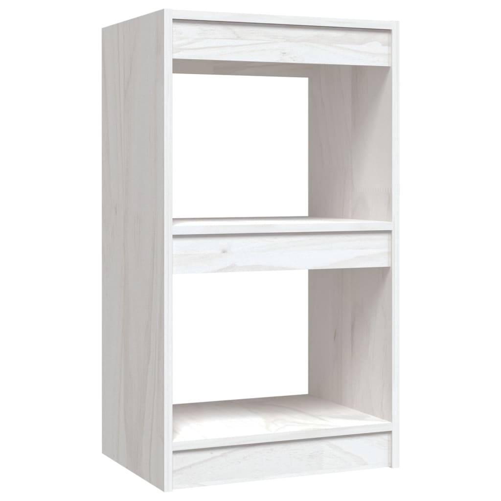 Boekenkast 40x30x71,5 cm massief grenenhout wit - Griffin Retail