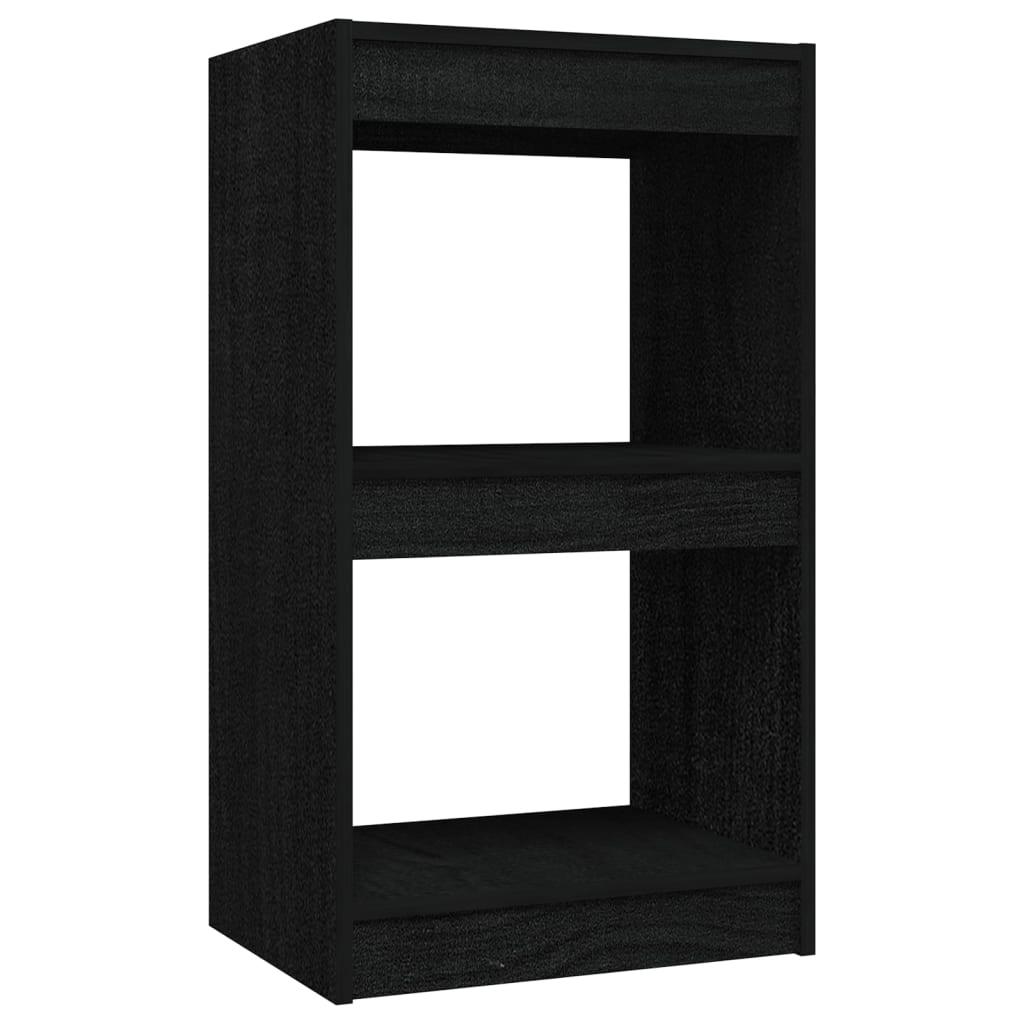 Boekenkast 40x30x71,5 cm massief grenenhout zwart - Griffin Retail