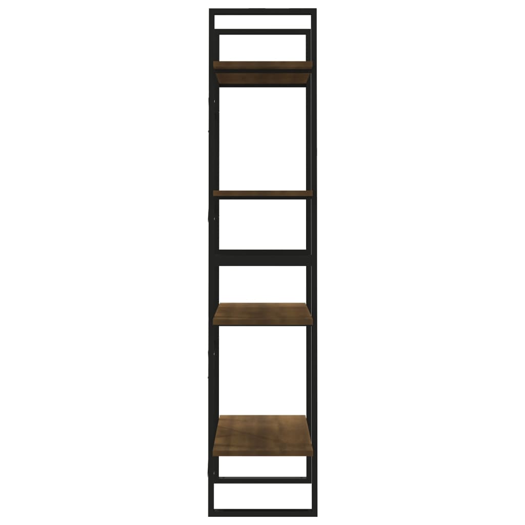 Boekenkast 60x30x140 cm bewerkt hout bruineikenkleurig - Griffin Retail