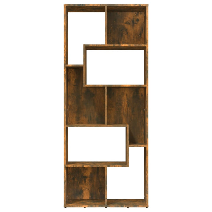 Boekenkast 67x24x161 cm bewerkt hout gerookt eikenkleurig - Griffin Retail