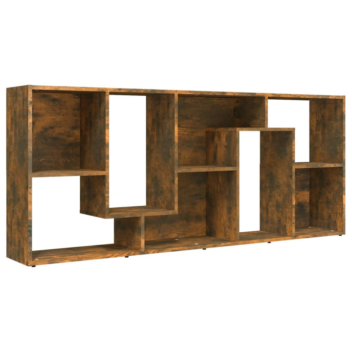 Boekenkast 67x24x161 cm bewerkt hout gerookt eikenkleurig - Griffin Retail