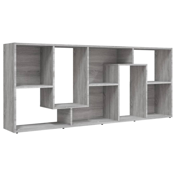 Boekenkast 67x24x161 cm bewerkt hout grijs sonoma eikenkleurig - Griffin Retail