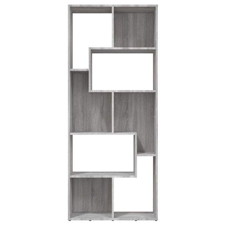 Boekenkast 67x24x161 cm bewerkt hout grijs sonoma eikenkleurig - Griffin Retail