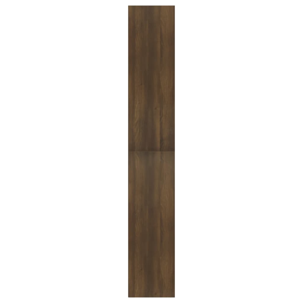 Boekenkast 80x30x189 cm bewerkt hout bruineikenkleurig - Griffin Retail