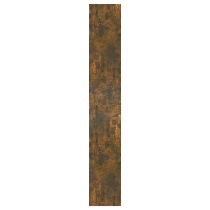 Boekenkast 80x30x189 cm bewerkt hout gerookt eikenkleurig - Griffin Retail