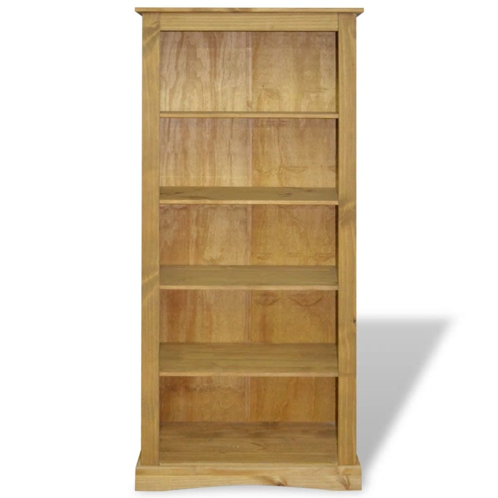 Boekenkast grenenhout met 5 planken Corona-stijl 81x29x170 cm - Griffin Retail