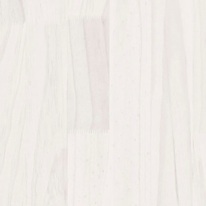 Boekenkast met 2 schappen 80x30x70 cm massief grenenhout wit - Griffin Retail