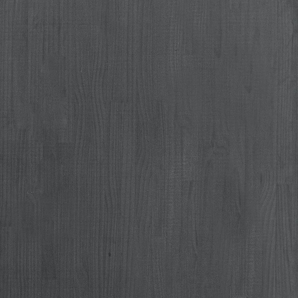 Boekenkast met 3 schappen 80x30x105 cm massief grenenhout grijs - Griffin Retail