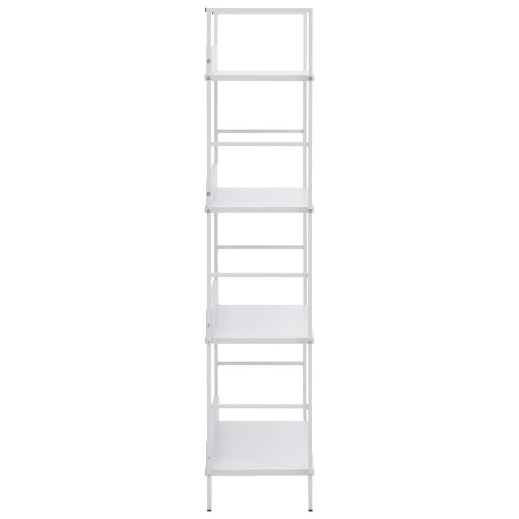 Boekenkast met 4 schappen 60x27,6x124,5 cm spaanplaat wit - Griffin Retail