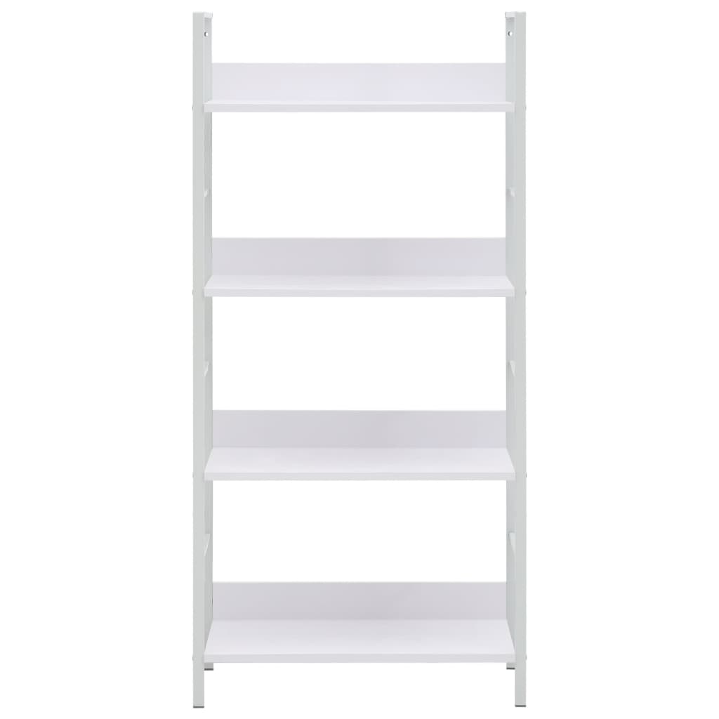 Boekenkast met 4 schappen 60x27,6x124,5 cm spaanplaat wit - Griffin Retail