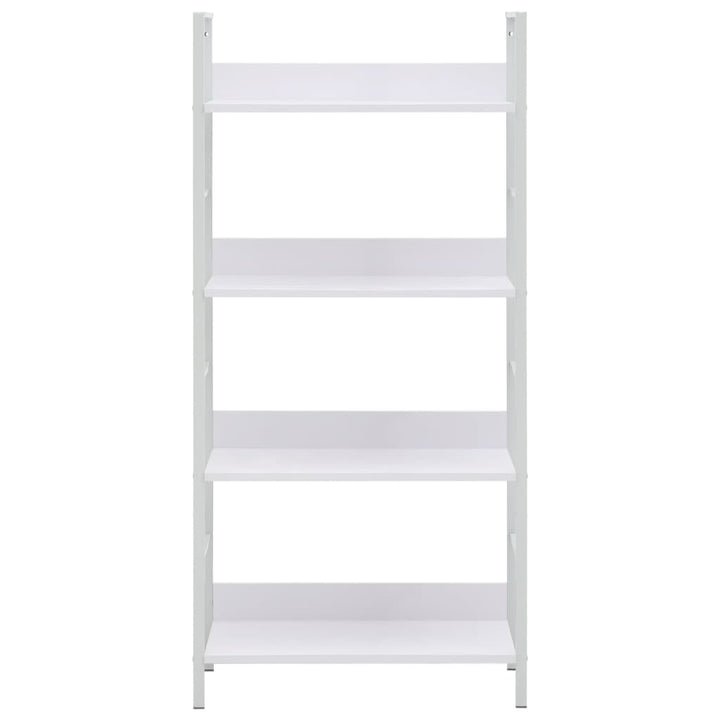 Boekenkast met 4 schappen 60x27,6x124,5 cm spaanplaat wit - Griffin Retail