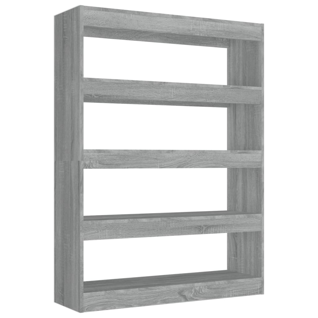 Boekenkast/kamerscherm 100x30x135 cm grijs sonoma eikenkleurig - Griffin Retail