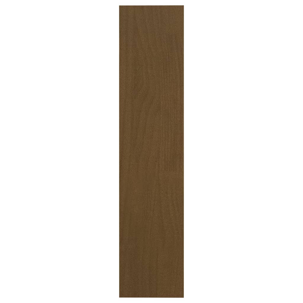 Boekenkast/kamerscherm 100x30x135,5 cm grenenhout honingbruin - Griffin Retail