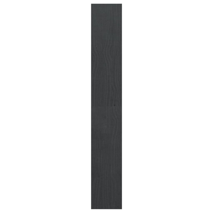 Boekenkast/kamerscherm 100x30x200 cm massief grenenhout grijs - Griffin Retail