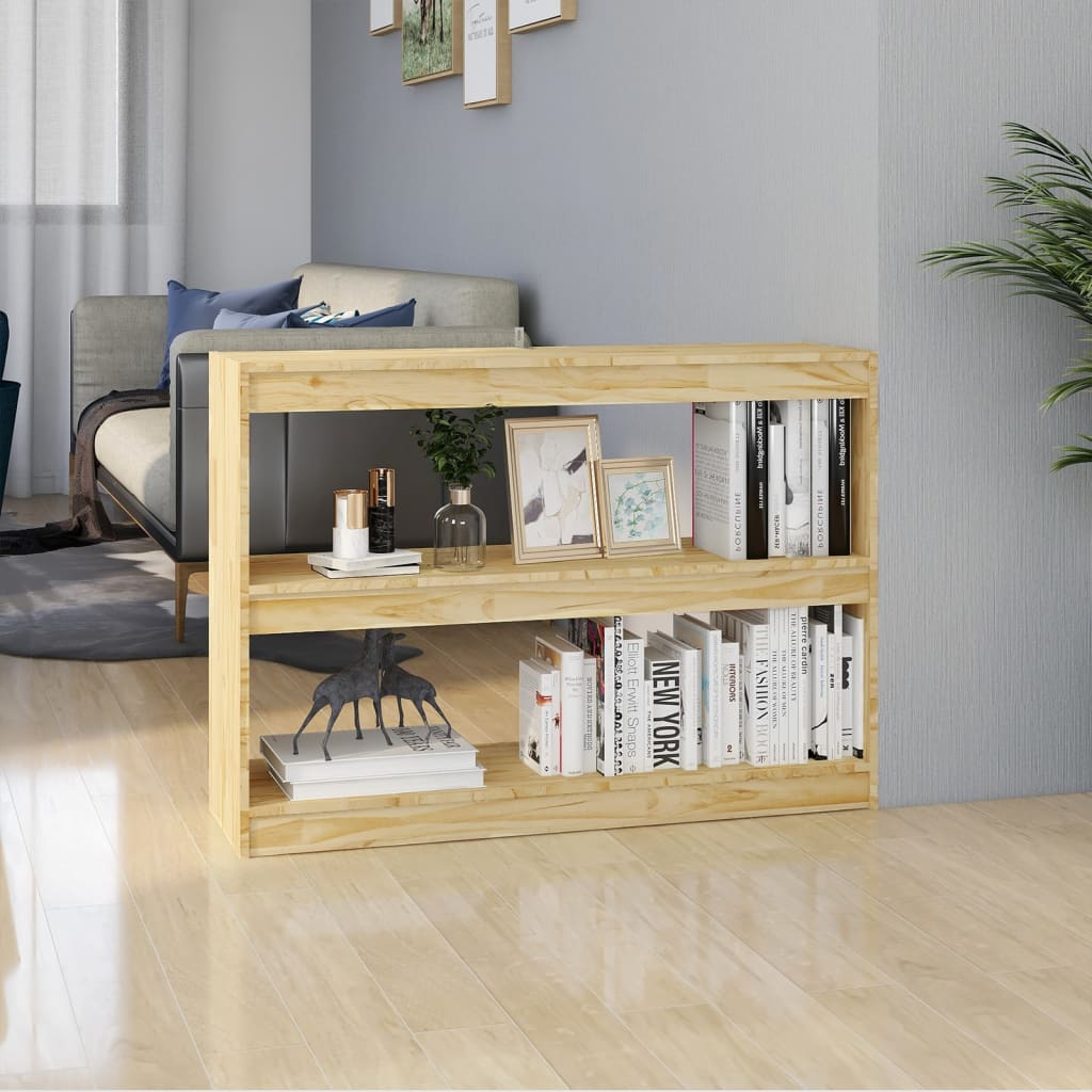 Boekenkast/kamerscherm 100x30x71,5 cm massief grenenhout - Griffin Retail