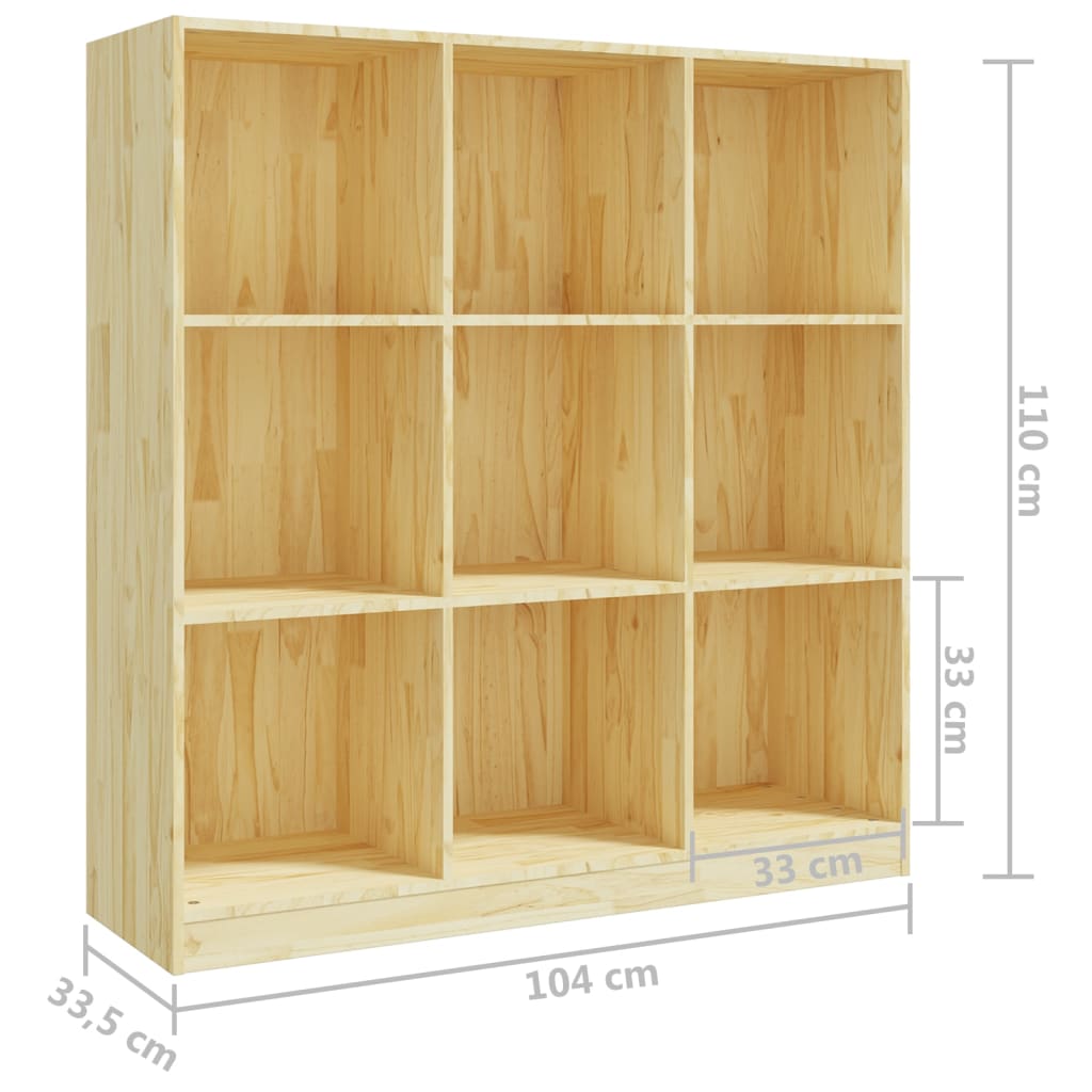 Boekenkast/kamerscherm 104x33,5x110 cm massief grenenhout - Griffin Retail