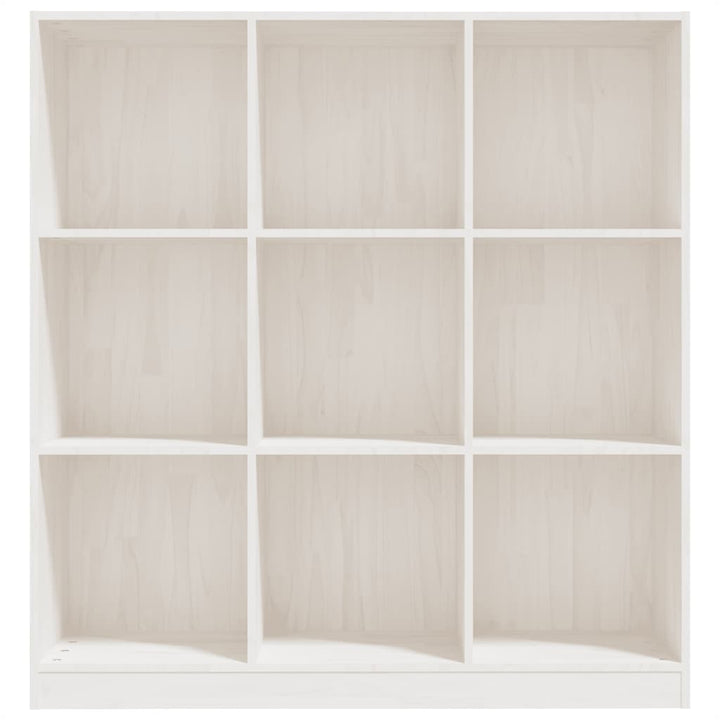 Boekenkast/kamerscherm 104x33,5x110 cm massief grenenhout wit - Griffin Retail