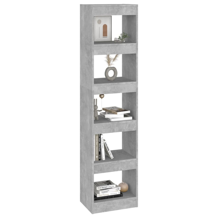 Boekenkast/kamerscherm 40x30x166 cm betongrijs - Griffin Retail