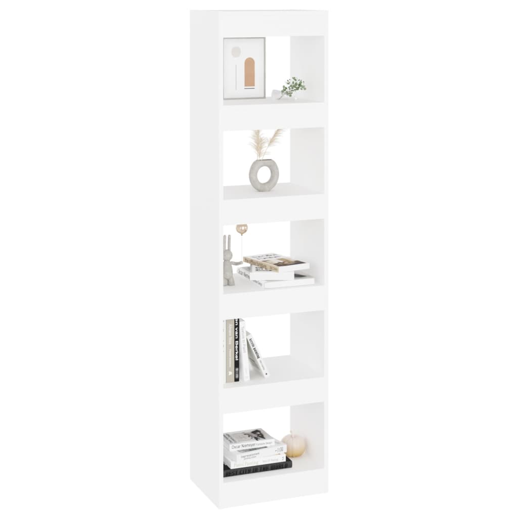 Boekenkast/kamerscherm 40x30x166 cm wit - Griffin Retail