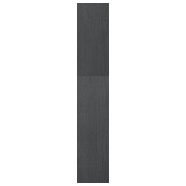Boekenkast/kamerscherm 40x30x167,5 cm massief grenenhout grijs - Griffin Retail