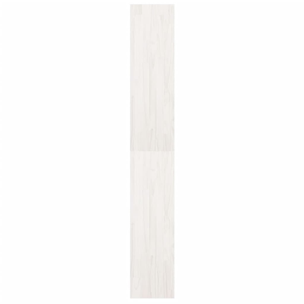 Boekenkast/kamerscherm 40x30x199 cm massief grenenhout wit - Griffin Retail