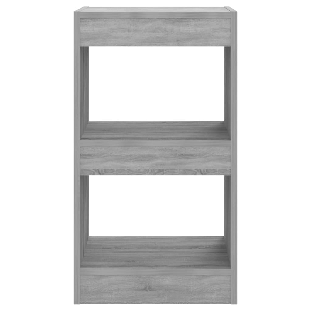 Boekenkast/kamerscherm 40x30x72 cm grijs sonoma eikenkleurig - Griffin Retail