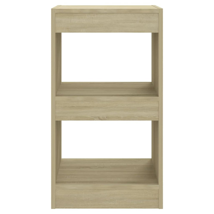 Boekenkast/kamerscherm 40x30x72 cm sonoma eikenkleurig - Griffin Retail