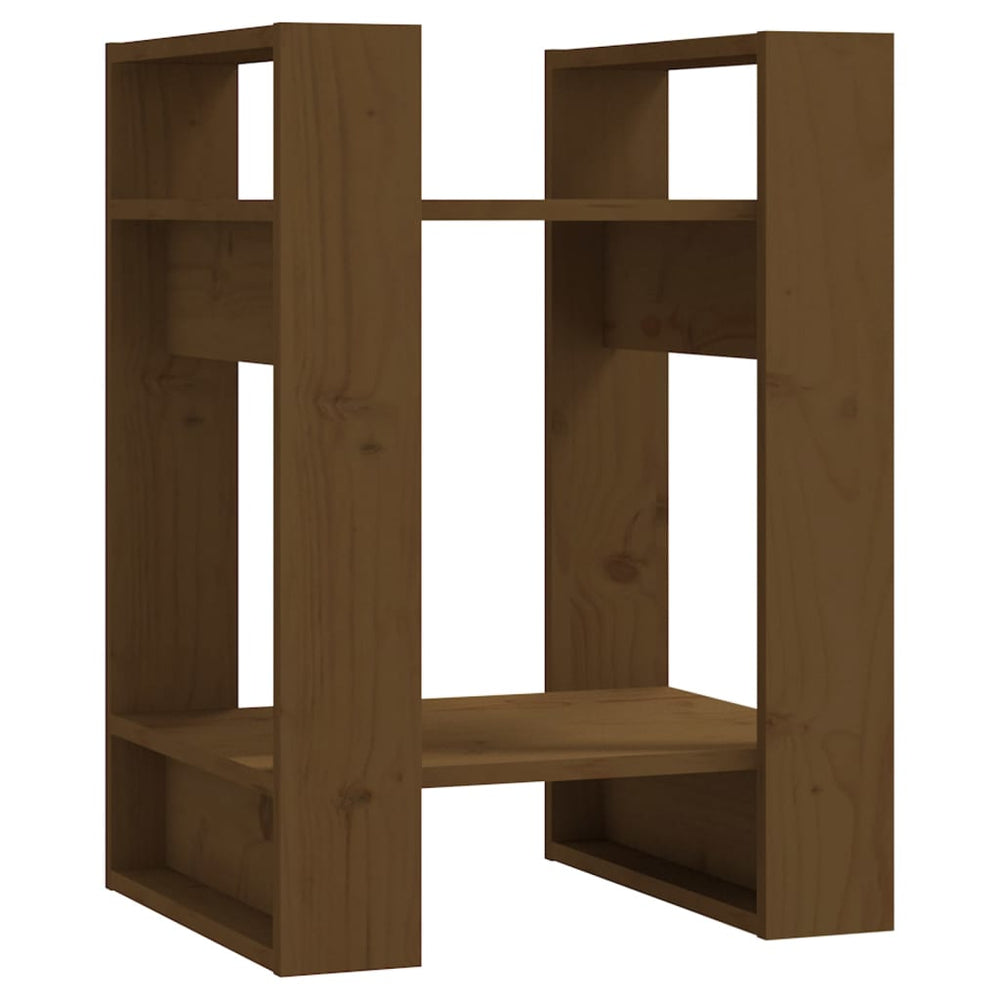 Boekenkast/kamerscherm 41x35x57 cm grenenhout honingbruin - Griffin Retail