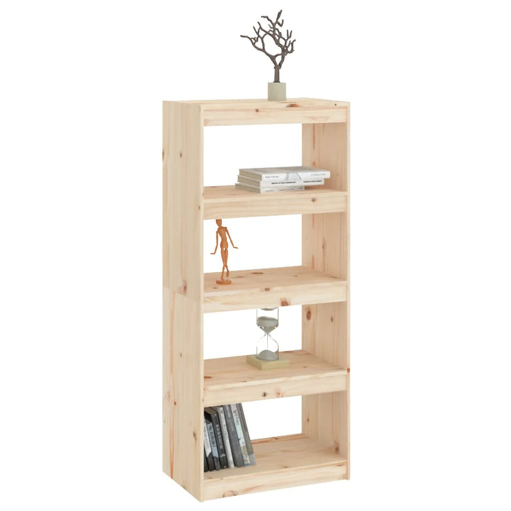 Boekenkast/kamerscherm 60x30x135,5 cm massief grenenhout - Griffin Retail