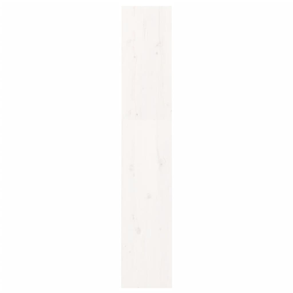 Boekenkast/kamerscherm 60x30x167,5 cm massief grenenhout wit - Griffin Retail
