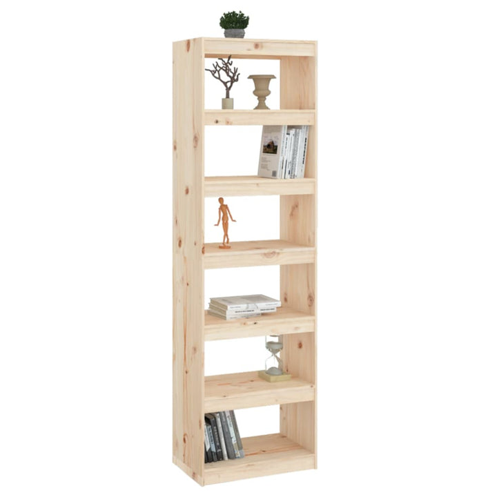 Boekenkast/kamerscherm 60x30x199,5 cm massief grenenhout - Griffin Retail