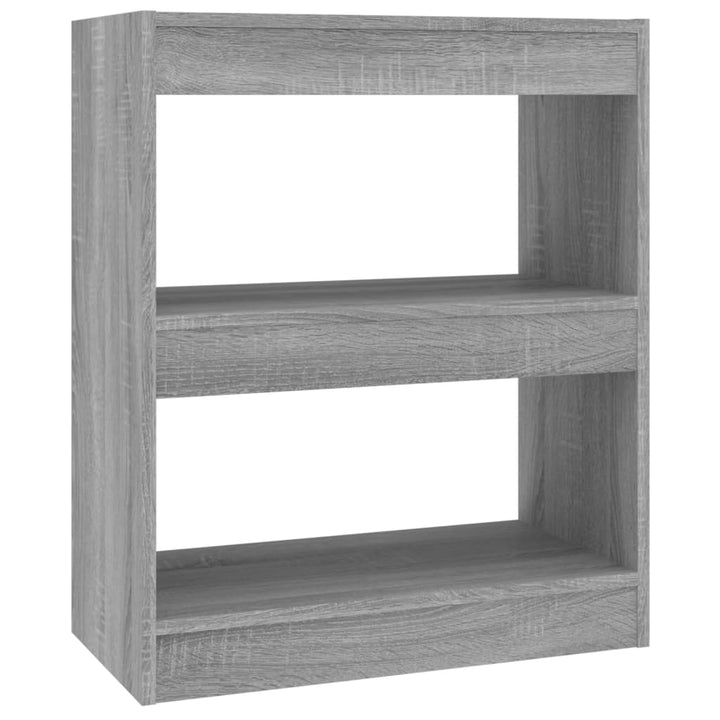 Boekenkast/kamerscherm 60x30x72 cm grijs sonoma eikenkleurig - Griffin Retail