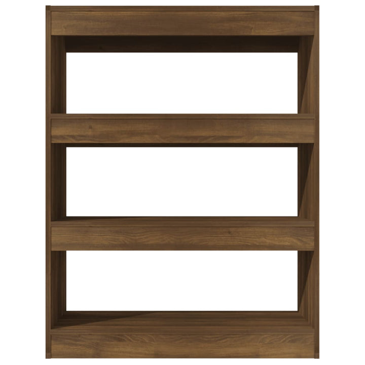 Boekenkast/kamerscherm 80x30x103 cm bewerkt hout bruineiken - Griffin Retail