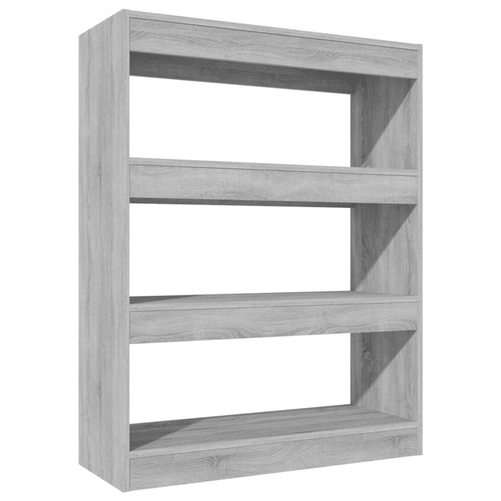 Boekenkast/kamerscherm 80x30x103 cm bewerkt hout grijs sonoma - Griffin Retail