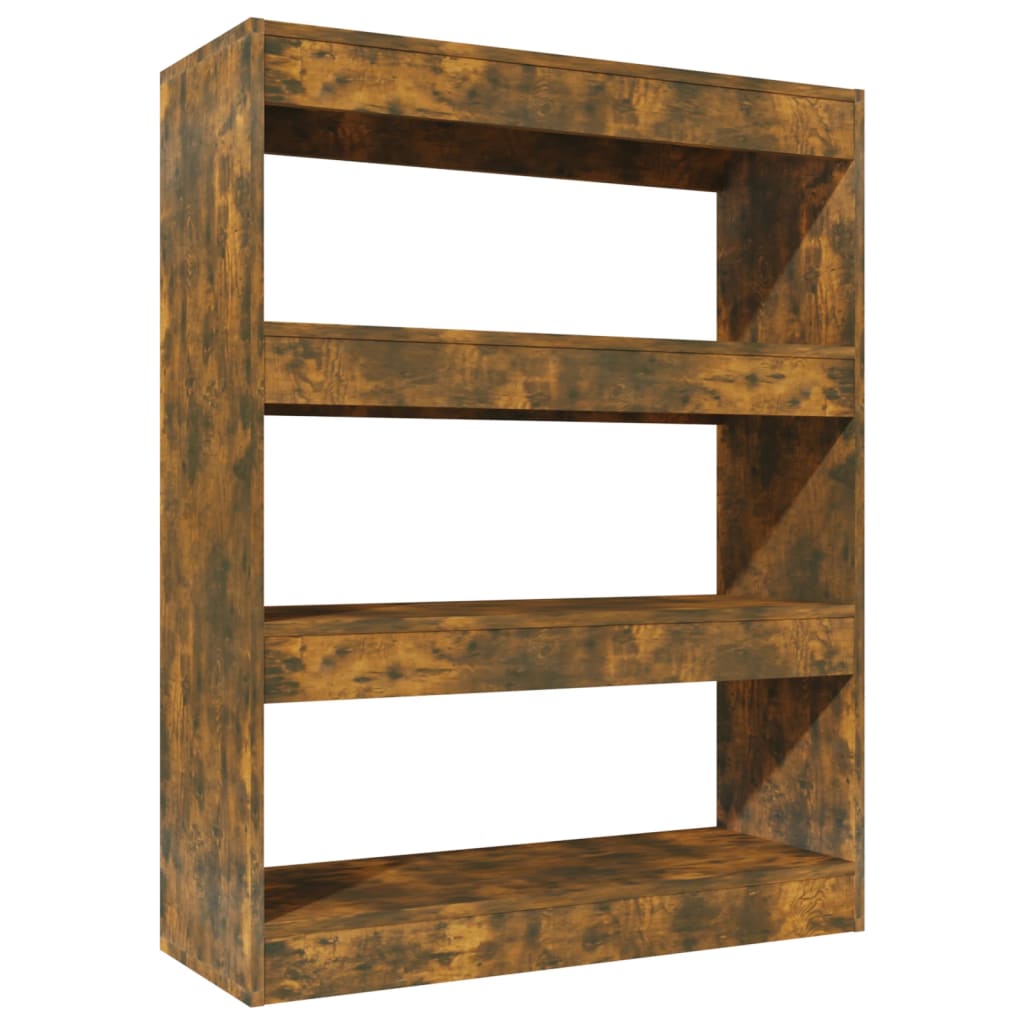 Boekenkast/kamerscherm 80x30x103 cm bewerkt hout sonoma eiken - Griffin Retail