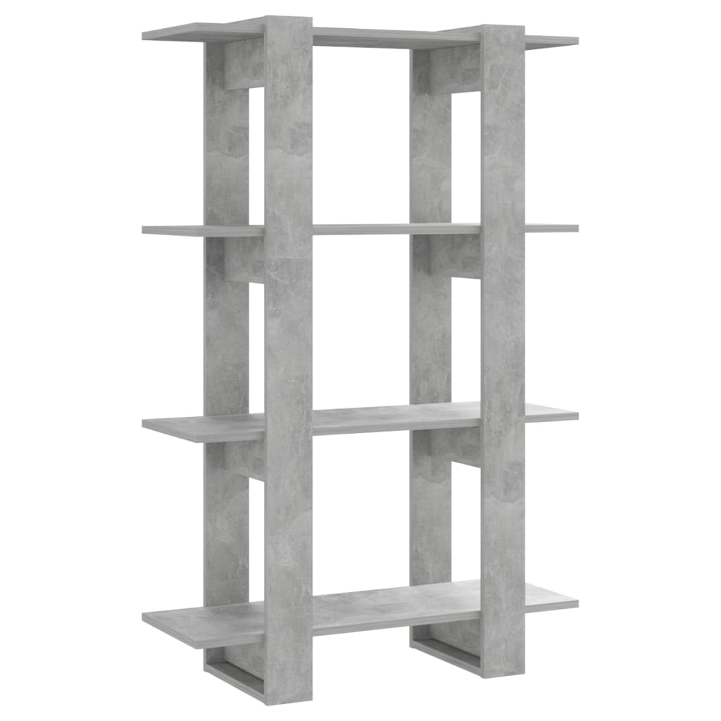 Boekenkast/kamerscherm 80x30x123,5 cm betongrijs - Griffin Retail