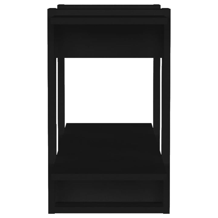 Boekenkast/kamerscherm 80x30x51 cm zwart - Griffin Retail