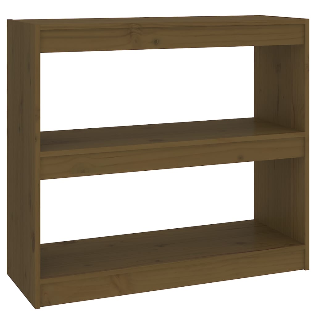 Boekenkast/kamerscherm 80x30x71,5 cm grenenhout honingbruin - Griffin Retail