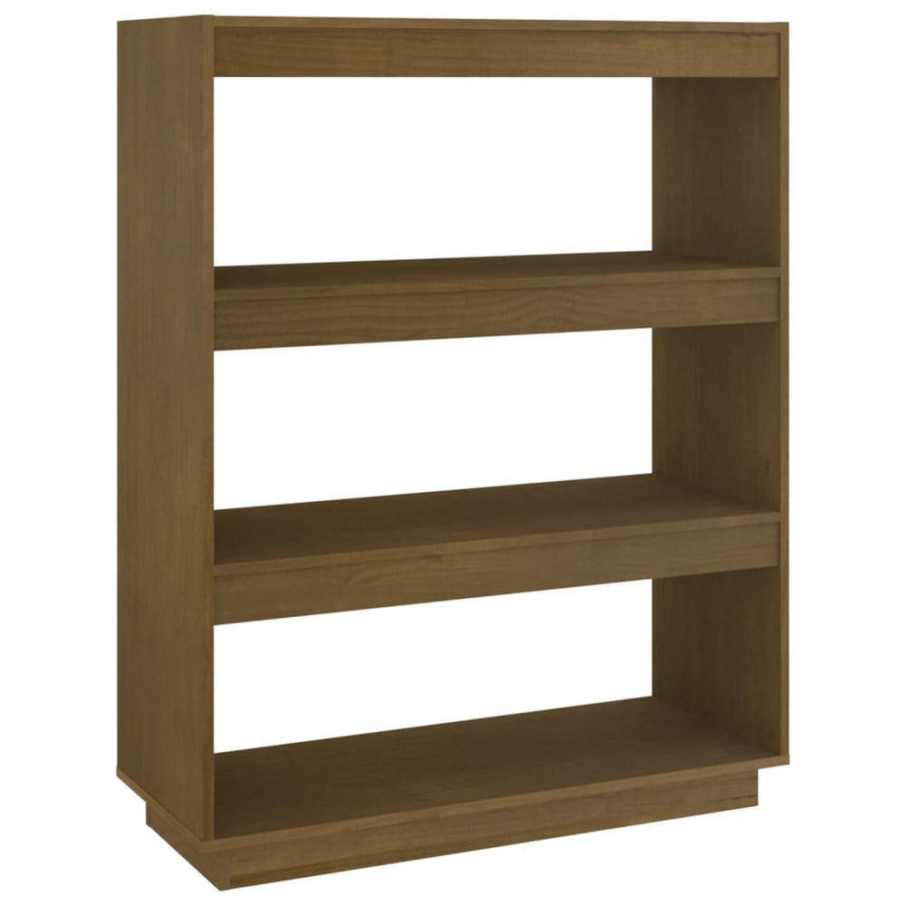 Boekenkast/kamerscherm 80x35x103 cm grenenhout honingbruin - Griffin Retail