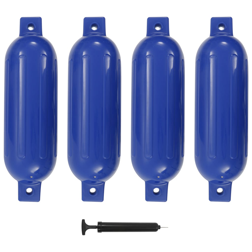 Bootstootkussens 4 st 51x14 cm PVC blauw - Griffin Retail