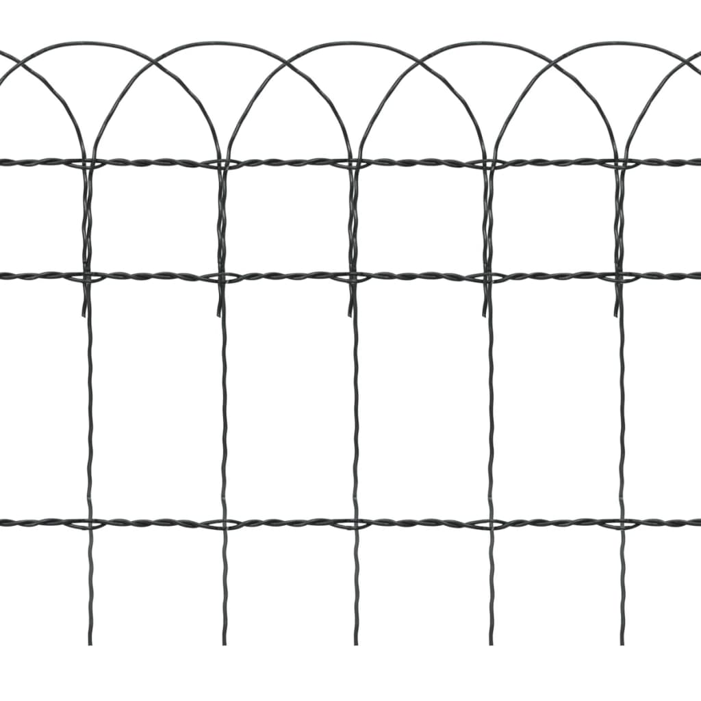 Borderafscheiding 10x0,4 m gepoedercoat ijzer - Griffin Retail