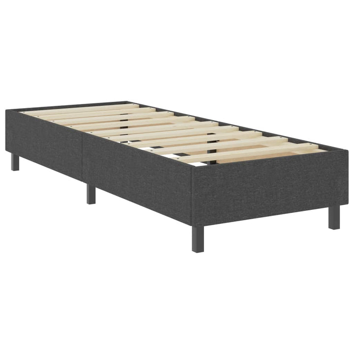 Boxspring stof donkergrijs 100x200 cm - Griffin Retail