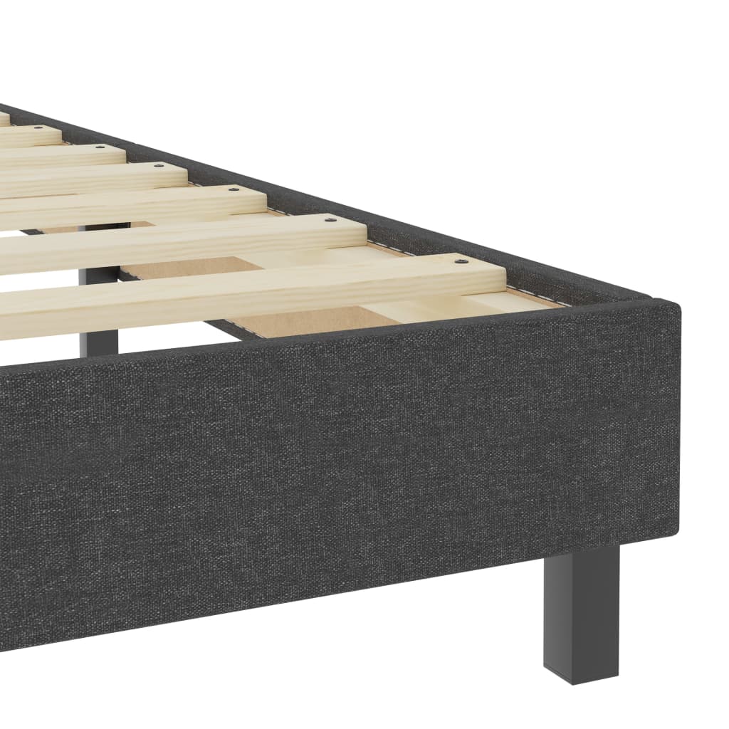 Boxspring stof donkergrijs 80x200 cm - Griffin Retail