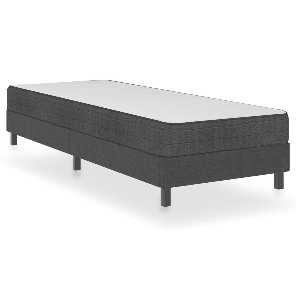 Boxspring stof donkergrijs 80x200 cm - Griffin Retail