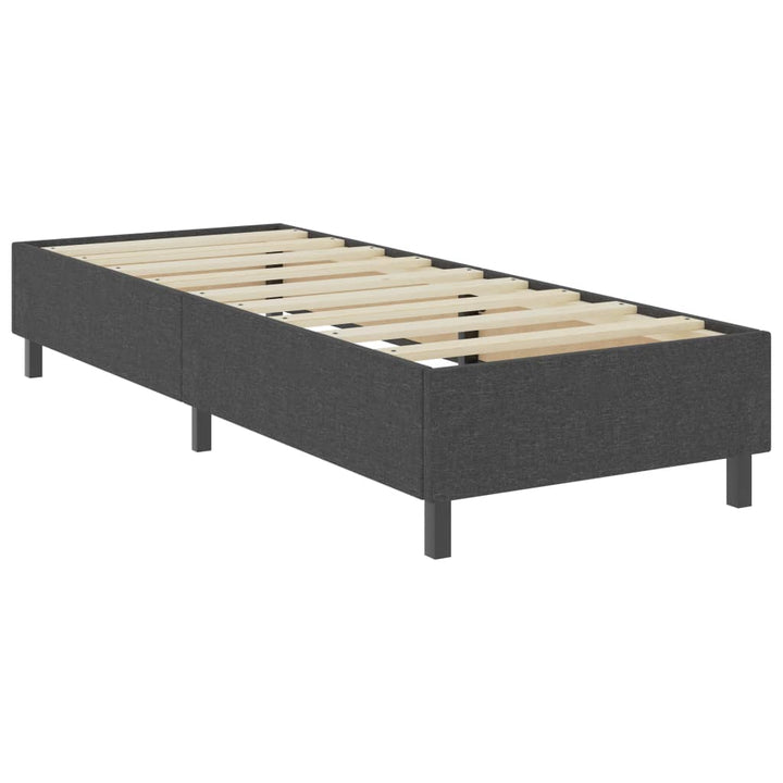 Boxspring stof donkergrijs 90x200 cm - Griffin Retail