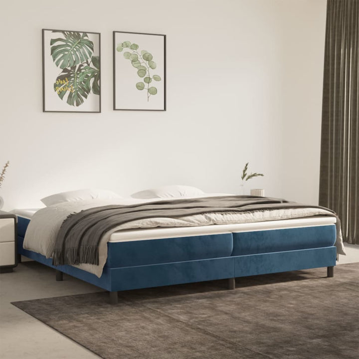 Boxspringframe fluweel donkerblauw 200x200 cm - Griffin Retail