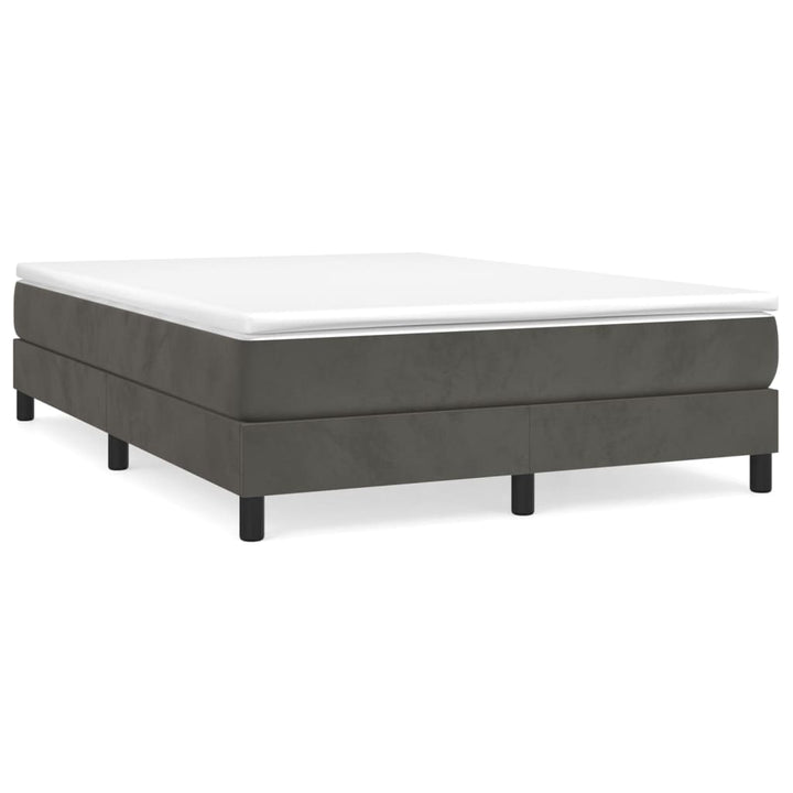 Boxspringframe fluweel donkergrijs 140x190 cm - Griffin Retail