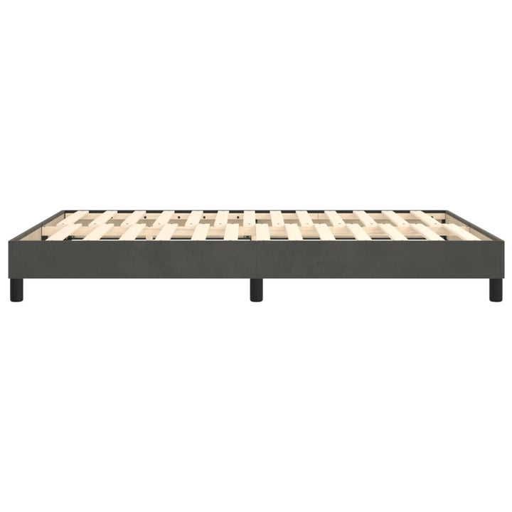 Boxspringframe fluweel donkergrijs 140x190 cm - Griffin Retail