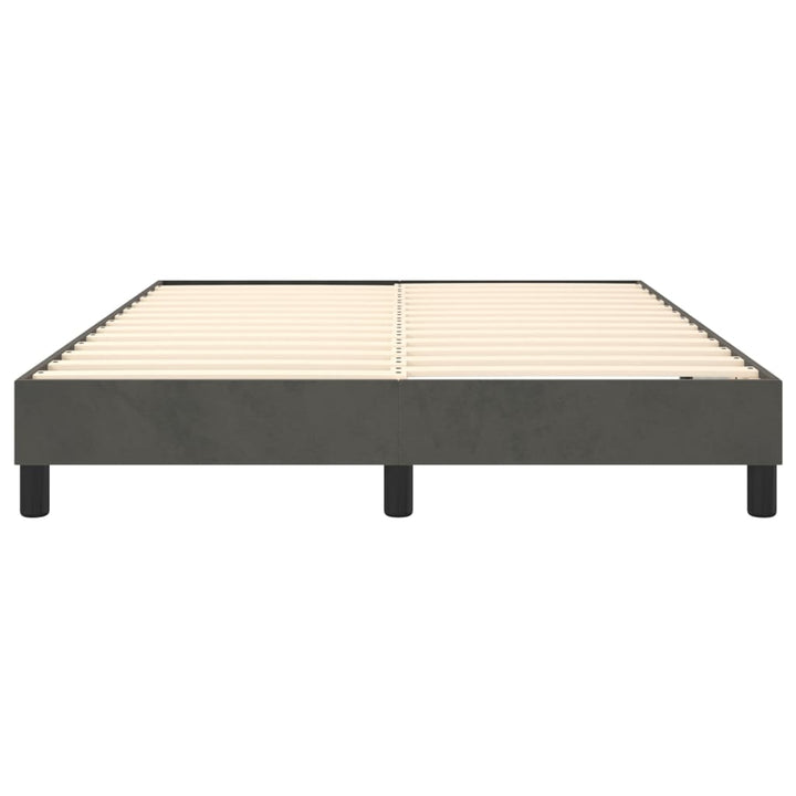 Boxspringframe fluweel donkergrijs 140x190 cm - Griffin Retail