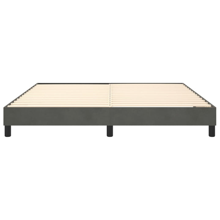 Boxspringframe fluweel donkergrijs 160x200 cm - Griffin Retail